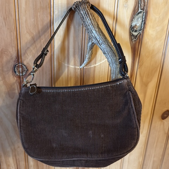 Aeropostale corduroy mini purse brown pink - Picture 2 of 4